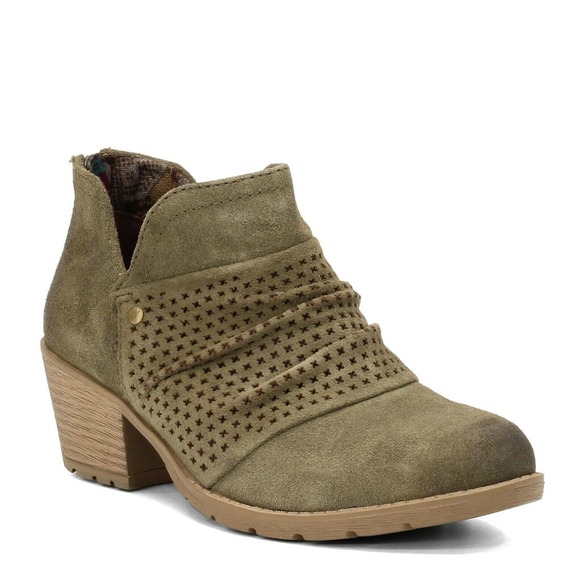 Earth Shoes - Earth Origins Oakland Amanda Ankle Boot Olive 10M